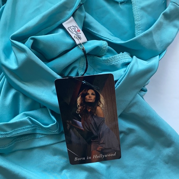 NWT Forplay sexy asymmetric fitted club top, size S - Picture 7 of 13